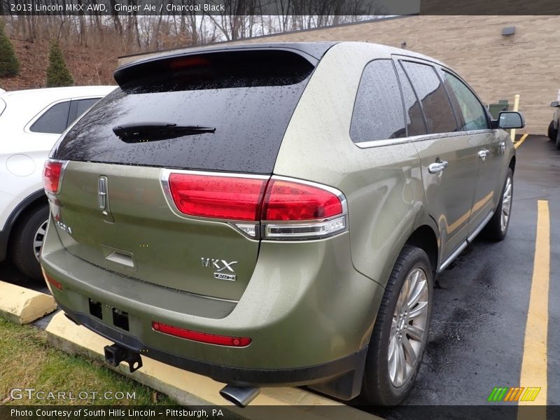 Ginger Ale / Charcoal Black 2013 Lincoln MKX AWD
