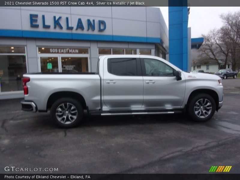 Silver Ice Metallic / Jet Black 2021 Chevrolet Silverado 1500 RST Crew Cab 4x4