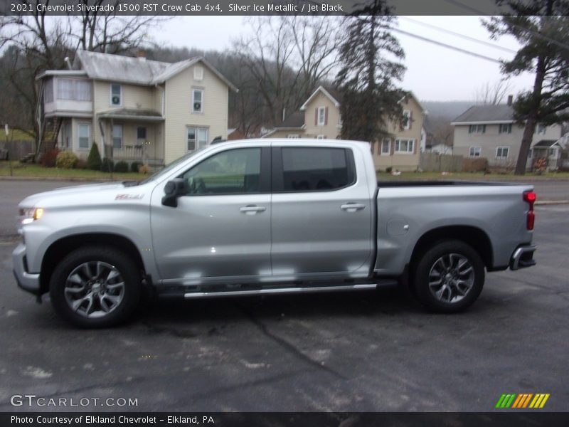 Silver Ice Metallic / Jet Black 2021 Chevrolet Silverado 1500 RST Crew Cab 4x4