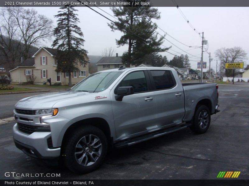 Silver Ice Metallic / Jet Black 2021 Chevrolet Silverado 1500 RST Crew Cab 4x4