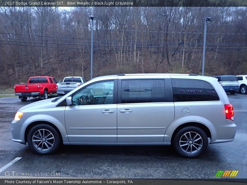 Billet Metallic / Black/Light Graystone 2017 Dodge Grand Caravan SXT