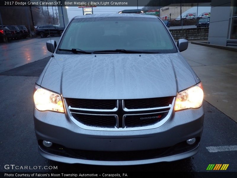 Billet Metallic / Black/Light Graystone 2017 Dodge Grand Caravan SXT
