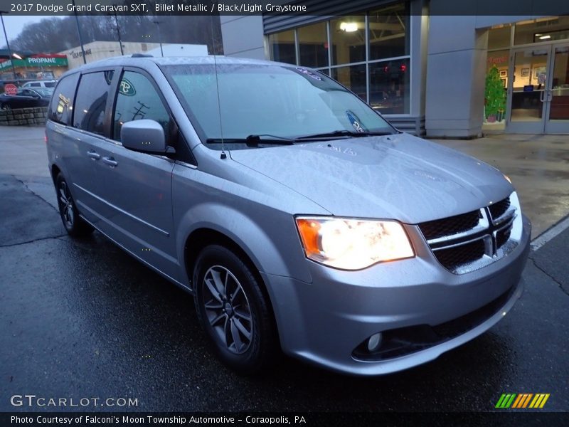 Billet Metallic / Black/Light Graystone 2017 Dodge Grand Caravan SXT