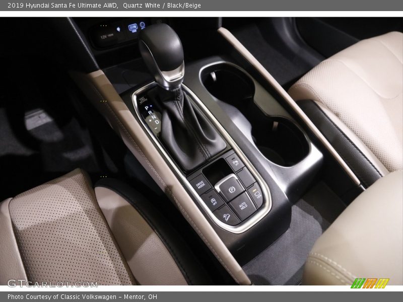 Quartz White / Black/Beige 2019 Hyundai Santa Fe Ultimate AWD