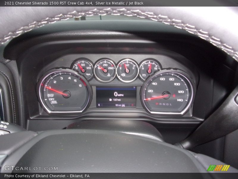 Silver Ice Metallic / Jet Black 2021 Chevrolet Silverado 1500 RST Crew Cab 4x4