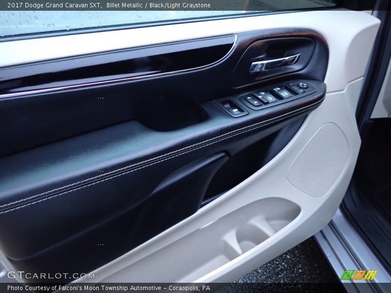 Billet Metallic / Black/Light Graystone 2017 Dodge Grand Caravan SXT