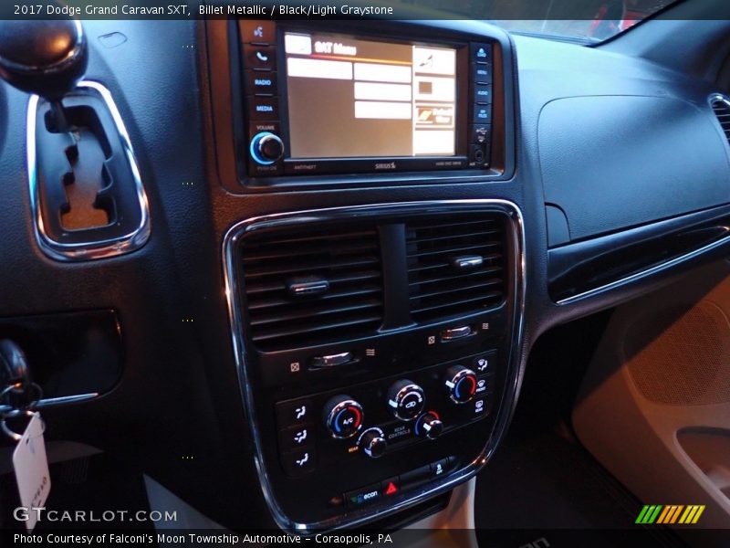 Billet Metallic / Black/Light Graystone 2017 Dodge Grand Caravan SXT