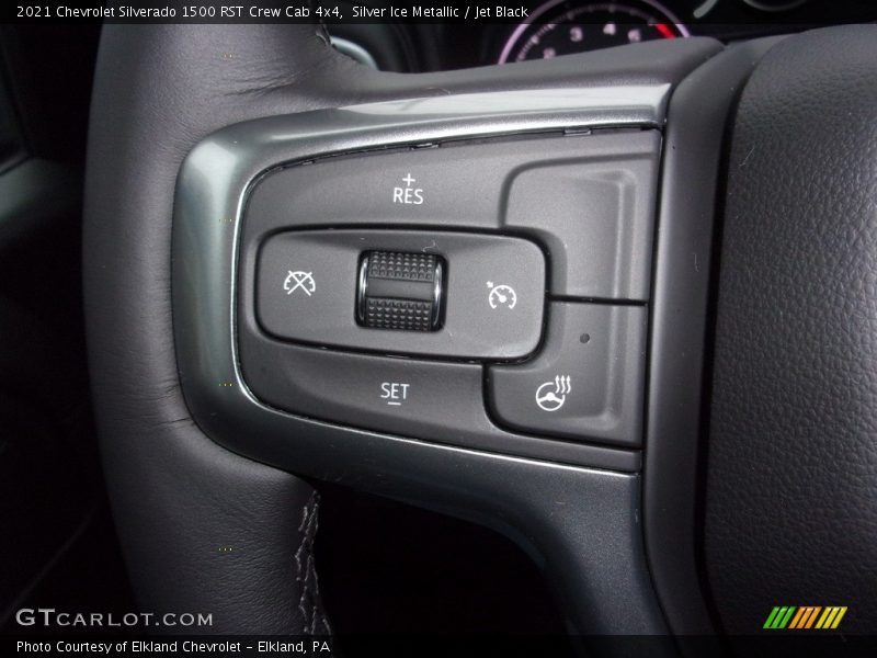 Silver Ice Metallic / Jet Black 2021 Chevrolet Silverado 1500 RST Crew Cab 4x4
