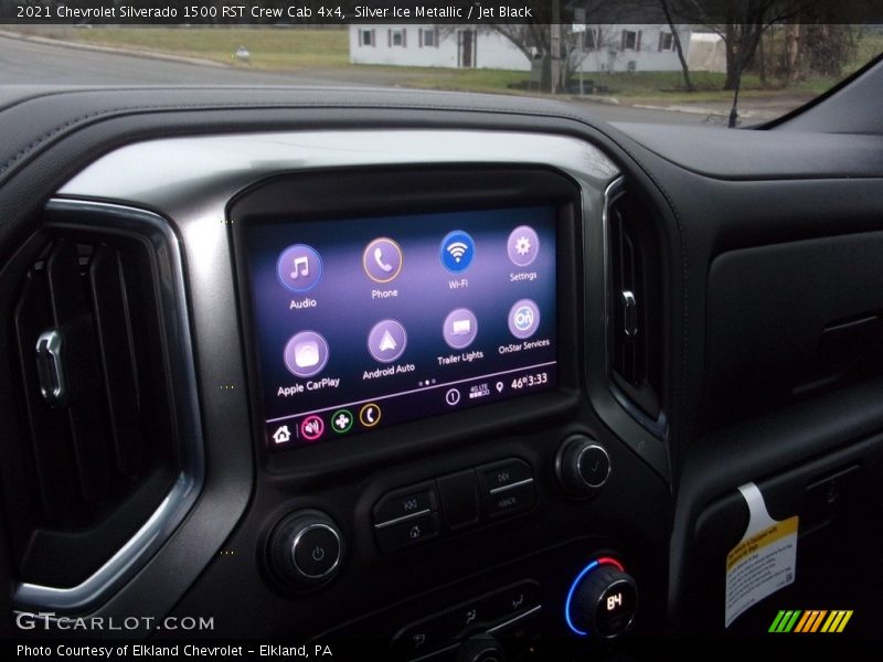 Silver Ice Metallic / Jet Black 2021 Chevrolet Silverado 1500 RST Crew Cab 4x4