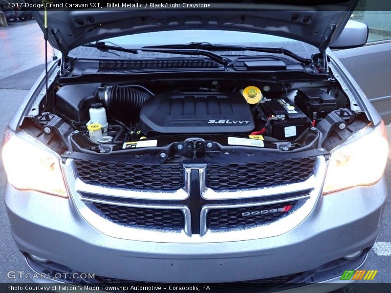 Billet Metallic / Black/Light Graystone 2017 Dodge Grand Caravan SXT