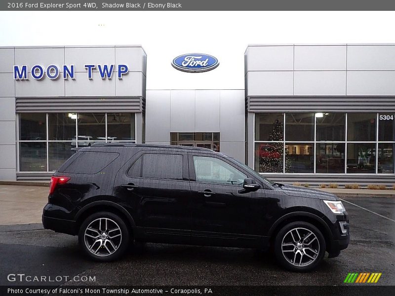 Shadow Black / Ebony Black 2016 Ford Explorer Sport 4WD