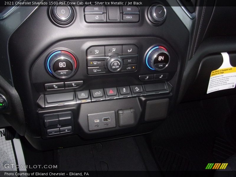 Silver Ice Metallic / Jet Black 2021 Chevrolet Silverado 1500 RST Crew Cab 4x4