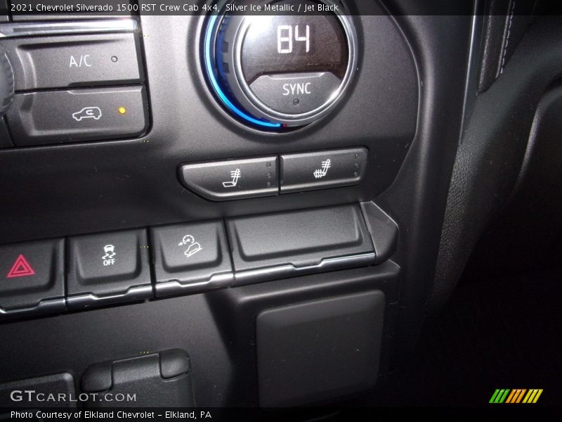 Silver Ice Metallic / Jet Black 2021 Chevrolet Silverado 1500 RST Crew Cab 4x4