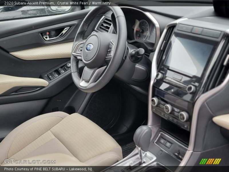 Crystal White Pearl / Warm Ivory 2020 Subaru Ascent Premium