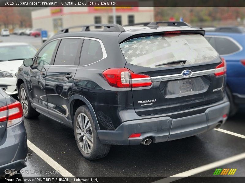 Crystal Black Silica / Slate Black 2019 Subaru Ascent Premium