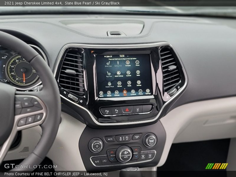 Slate Blue Pearl / Ski Gray/Black 2021 Jeep Cherokee Limited 4x4