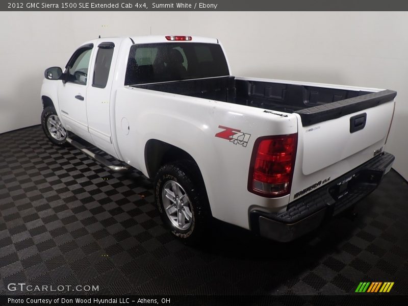 Summit White / Ebony 2012 GMC Sierra 1500 SLE Extended Cab 4x4