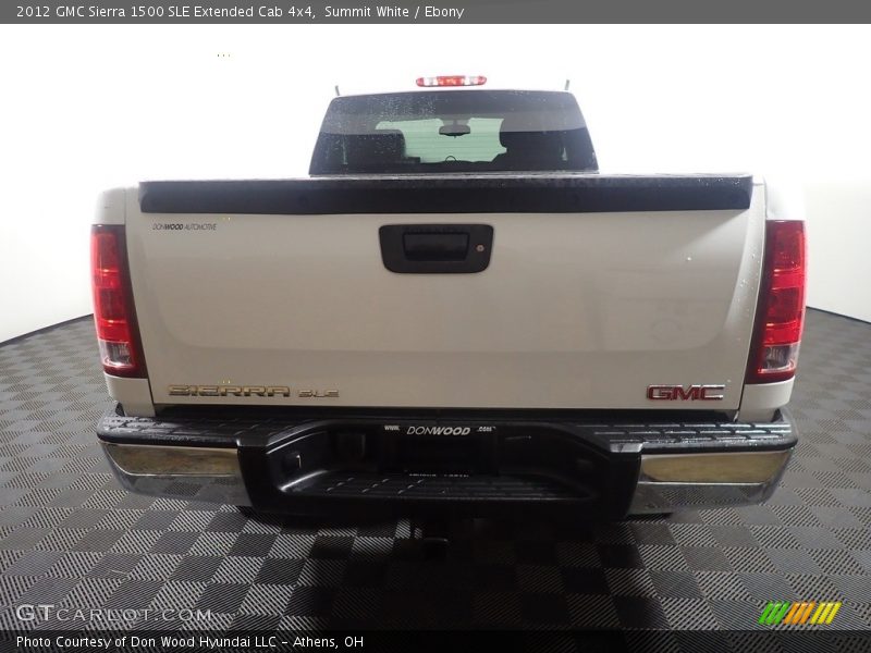 Summit White / Ebony 2012 GMC Sierra 1500 SLE Extended Cab 4x4