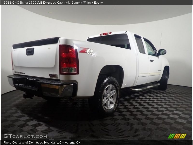Summit White / Ebony 2012 GMC Sierra 1500 SLE Extended Cab 4x4