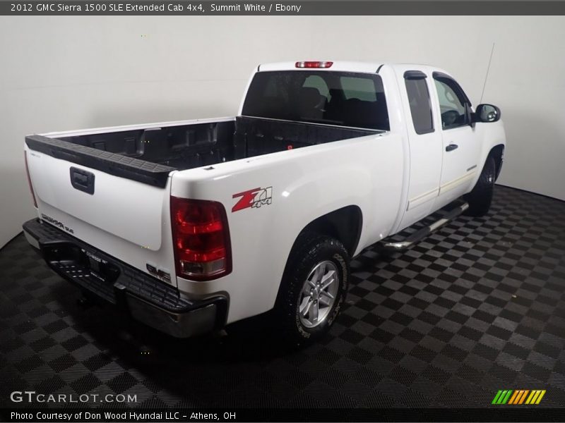 Summit White / Ebony 2012 GMC Sierra 1500 SLE Extended Cab 4x4