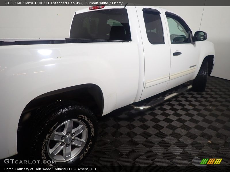 Summit White / Ebony 2012 GMC Sierra 1500 SLE Extended Cab 4x4