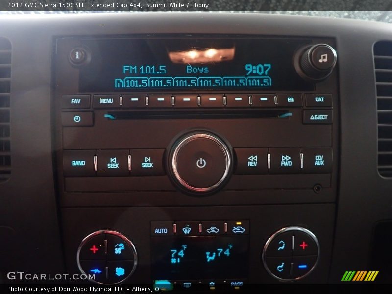 Summit White / Ebony 2012 GMC Sierra 1500 SLE Extended Cab 4x4