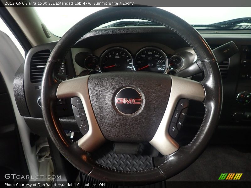 Summit White / Ebony 2012 GMC Sierra 1500 SLE Extended Cab 4x4