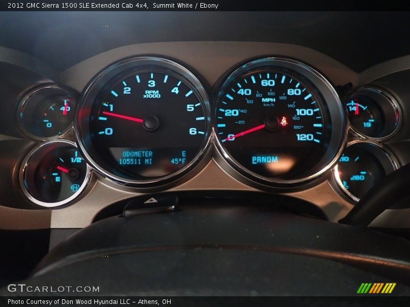 Summit White / Ebony 2012 GMC Sierra 1500 SLE Extended Cab 4x4