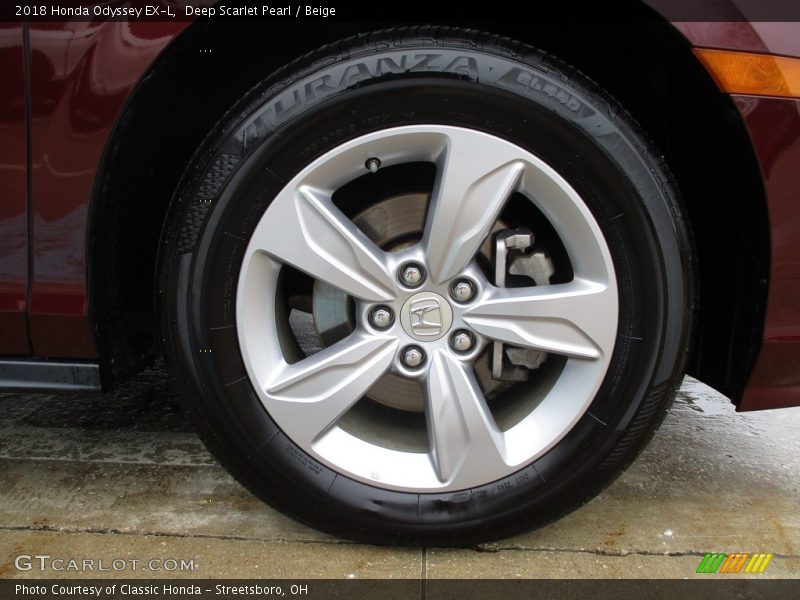 Deep Scarlet Pearl / Beige 2018 Honda Odyssey EX-L