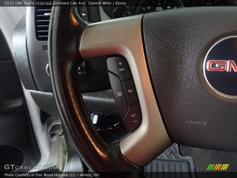 Summit White / Ebony 2012 GMC Sierra 1500 SLE Extended Cab 4x4