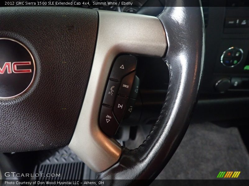 Summit White / Ebony 2012 GMC Sierra 1500 SLE Extended Cab 4x4
