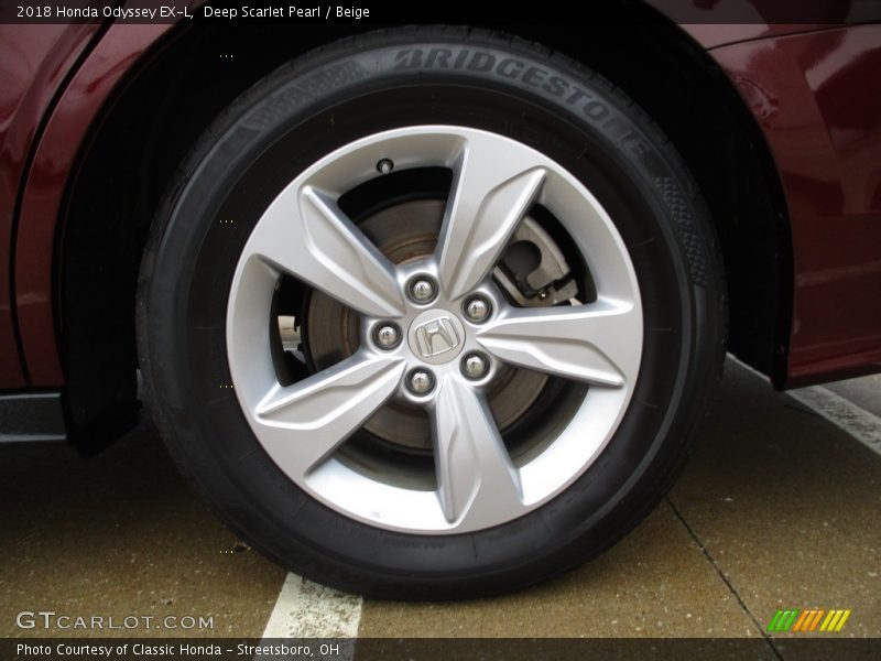 Deep Scarlet Pearl / Beige 2018 Honda Odyssey EX-L