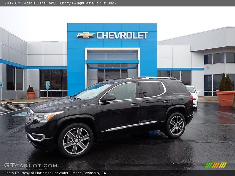 Ebony Twilight Metallic / Jet Black 2017 GMC Acadia Denali AWD