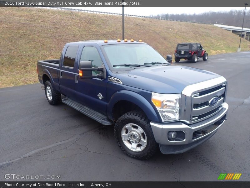 Blue Jeans Metallic / Steel 2016 Ford F250 Super Duty XLT Crew Cab 4x4