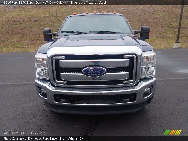 Blue Jeans Metallic / Steel 2016 Ford F250 Super Duty XLT Crew Cab 4x4