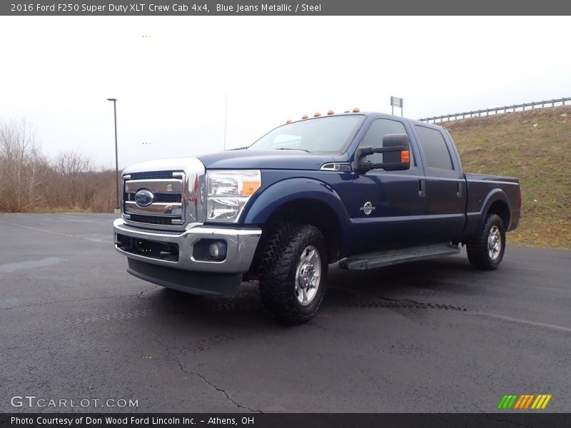 Blue Jeans Metallic / Steel 2016 Ford F250 Super Duty XLT Crew Cab 4x4