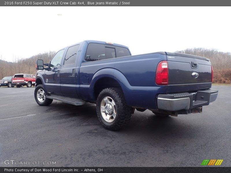 Blue Jeans Metallic / Steel 2016 Ford F250 Super Duty XLT Crew Cab 4x4