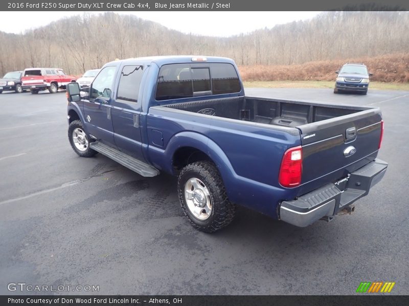 Blue Jeans Metallic / Steel 2016 Ford F250 Super Duty XLT Crew Cab 4x4