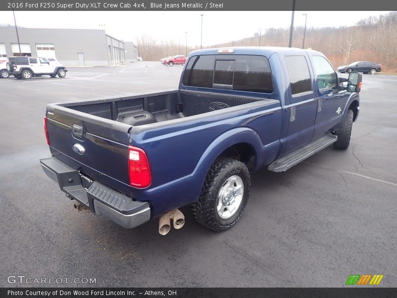 Blue Jeans Metallic / Steel 2016 Ford F250 Super Duty XLT Crew Cab 4x4