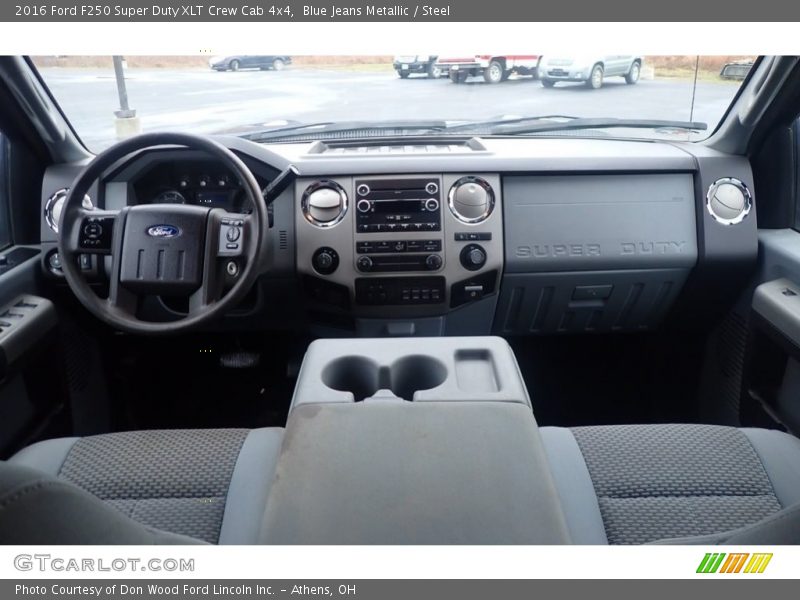Blue Jeans Metallic / Steel 2016 Ford F250 Super Duty XLT Crew Cab 4x4