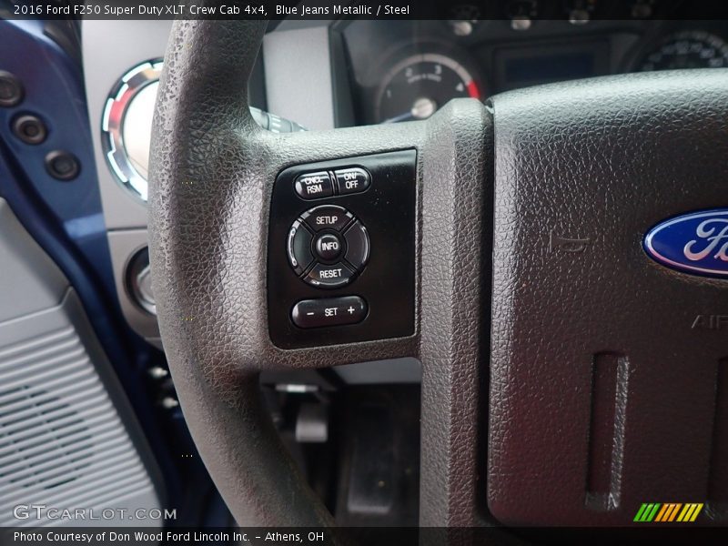 Blue Jeans Metallic / Steel 2016 Ford F250 Super Duty XLT Crew Cab 4x4