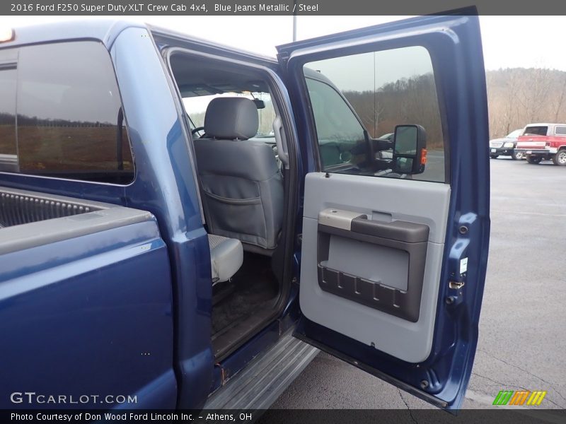 Blue Jeans Metallic / Steel 2016 Ford F250 Super Duty XLT Crew Cab 4x4