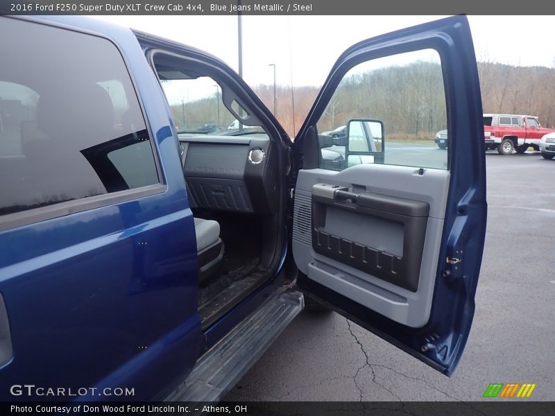 Blue Jeans Metallic / Steel 2016 Ford F250 Super Duty XLT Crew Cab 4x4