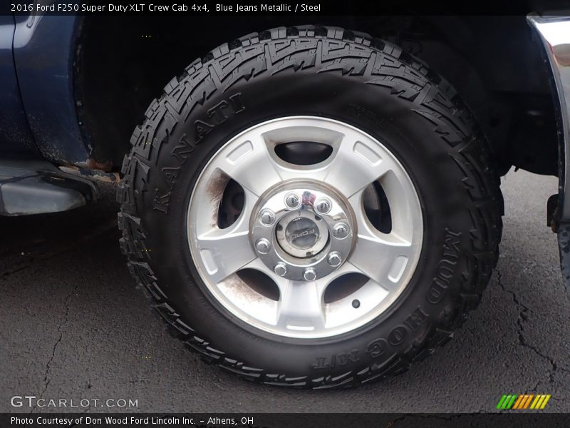 Blue Jeans Metallic / Steel 2016 Ford F250 Super Duty XLT Crew Cab 4x4