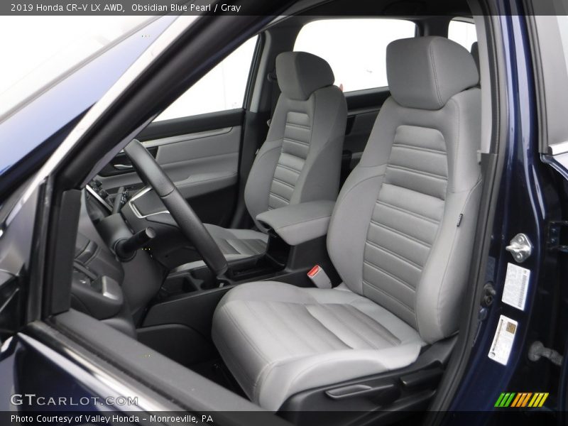 Obsidian Blue Pearl / Gray 2019 Honda CR-V LX AWD