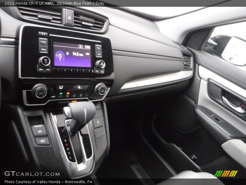 Obsidian Blue Pearl / Gray 2019 Honda CR-V LX AWD