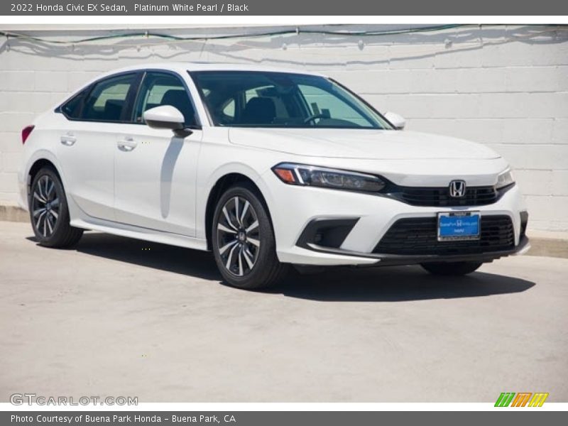 Front 3/4 View of 2022 Civic EX Sedan