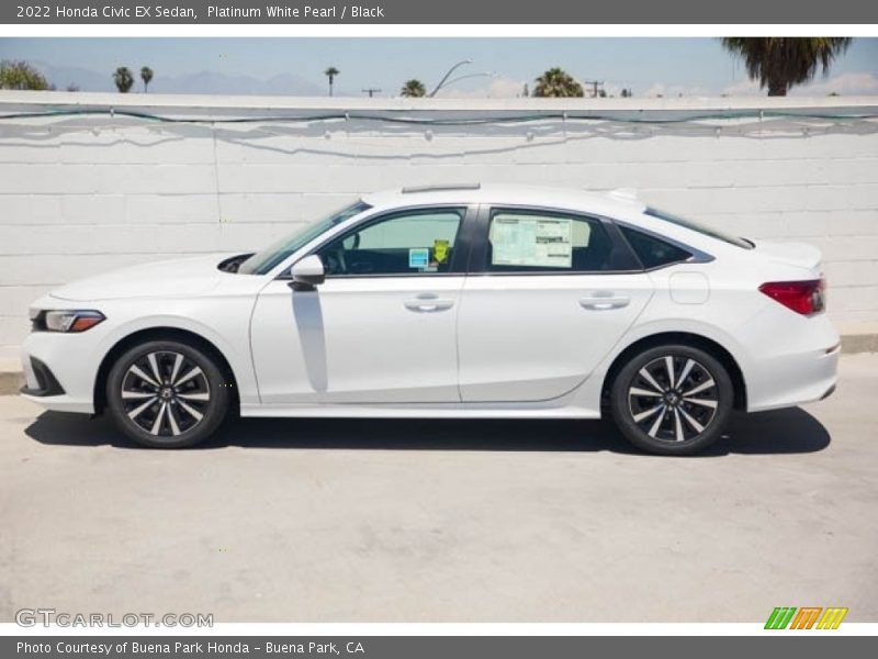  2022 Civic EX Sedan Platinum White Pearl