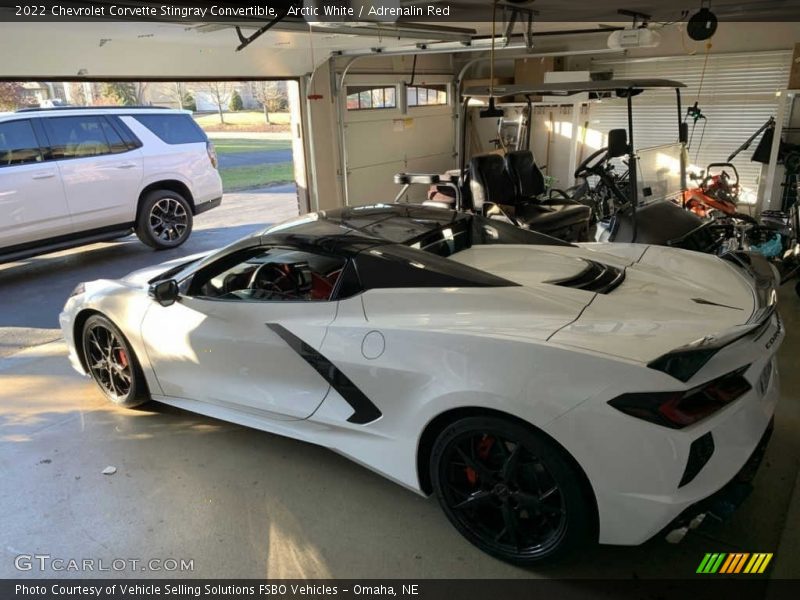 Arctic White / Adrenalin Red 2022 Chevrolet Corvette Stingray Convertible