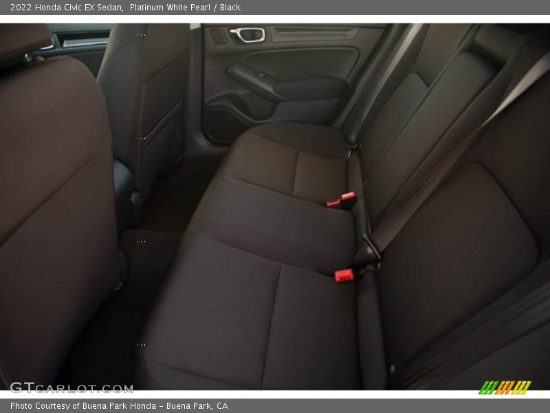 Platinum White Pearl / Black 2022 Honda Civic EX Sedan